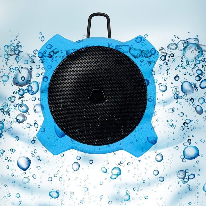 TIVDIO P-4906 Portable IPX7 Waterproof Shower Speaker with Bluetooth AUX input Built-In Microphone for Smartphone...