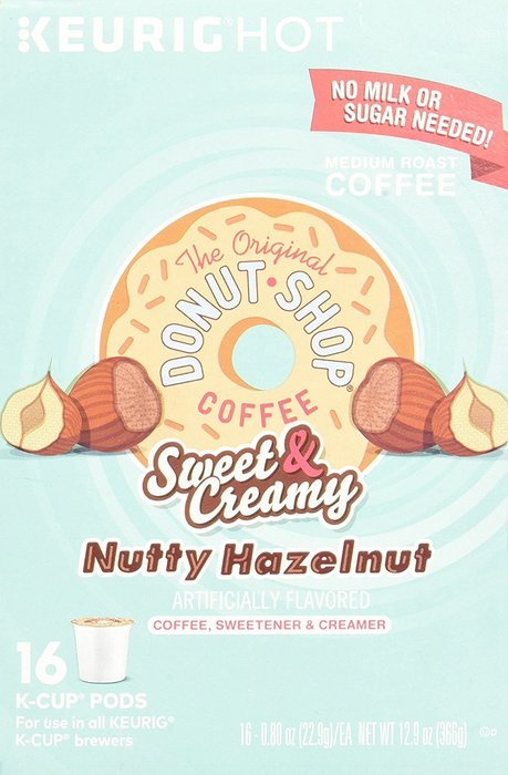 The Original Donut Shop Sweet & Creamy Nutty Hazelnut - 16 ct N3