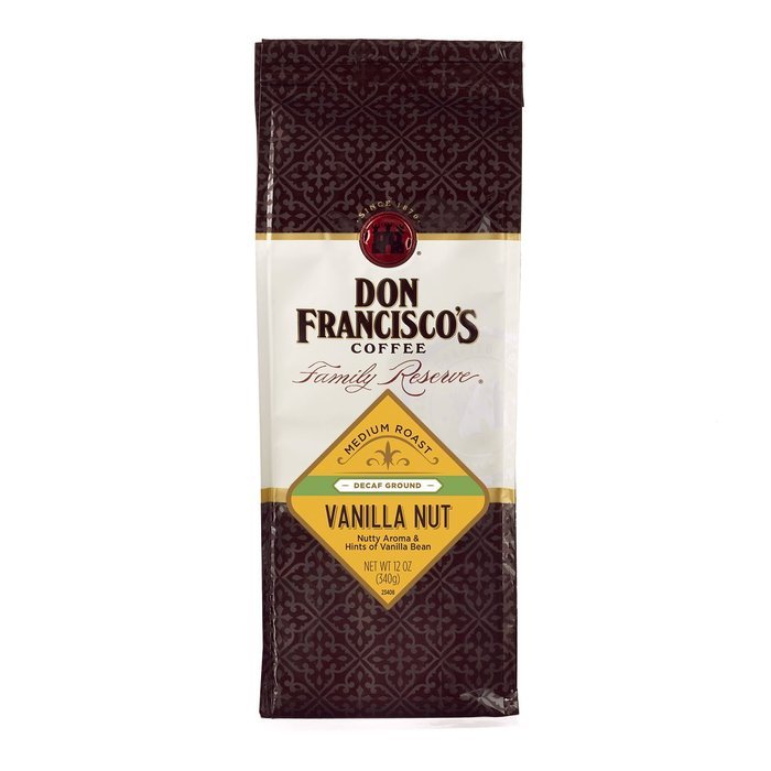 Don Francisco Decaf Vanilla Nut Ground Coffee, 12 Ounce