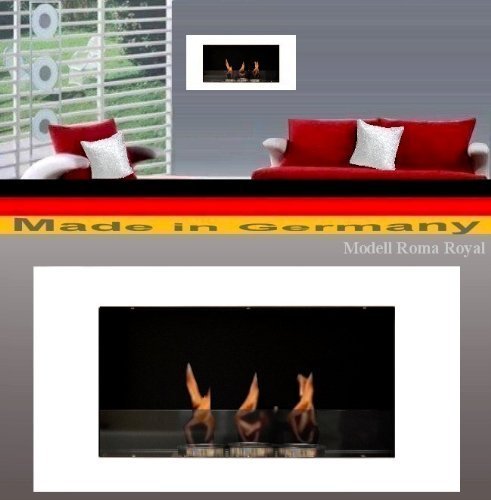 Fireplace Construction ( df-shopping ) Gel And Ethanol Fireplace Model Roma Royal Color Selection White N4