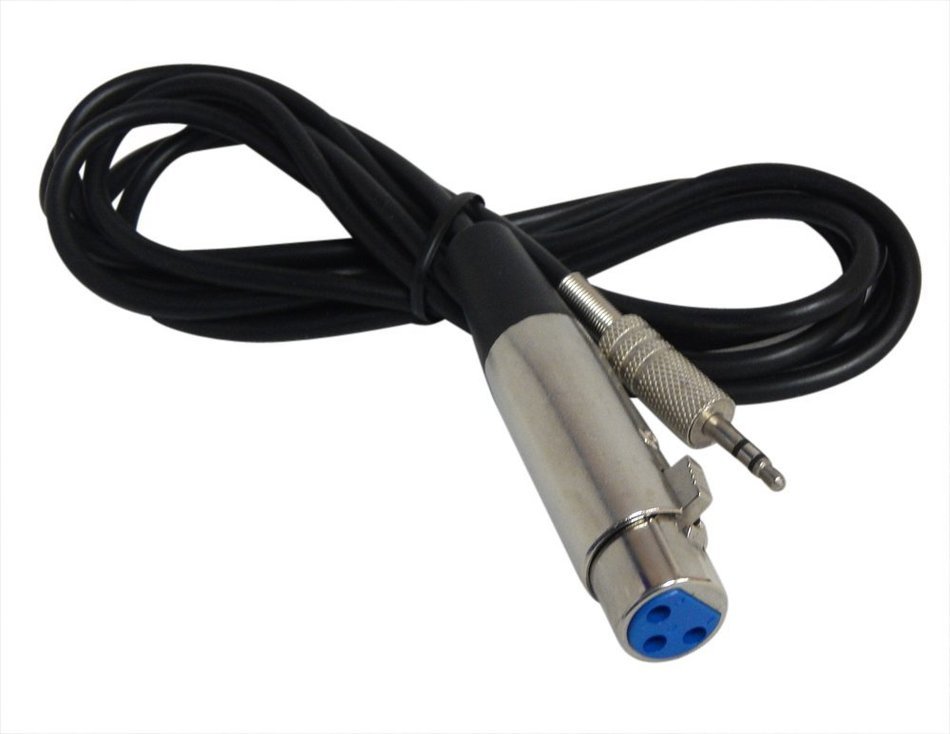 YCS Basics 10 Foot XLR Female To 3.5mm Stereo Male Cable N2