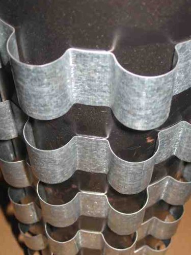 6 heat Reclaimer / Radiators for 6 inch Dia. wood stove pipe. Flue / stack exchanger