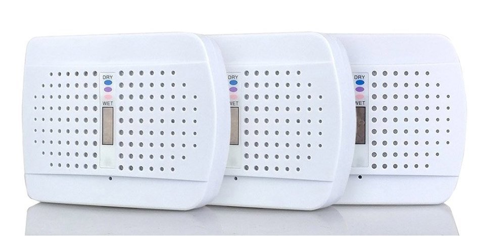Fortunate Kiss 3 PCS of Renewable Portable Silica-gel Dehumidifier, Mini Wireless Air Dryer, Petite Moisture Absorber N2