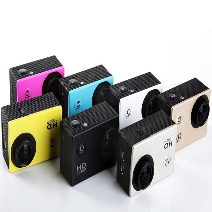 SJ4000 Ultra 170Degree Wide-Angle Glass HD Lens Sport Motion Camera Golden