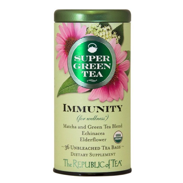 The Republic Of Tea Lean Green Supergreen Tea, 36 Tea Bags, Matcha And Garcinia Cambogia Tea Blend N7