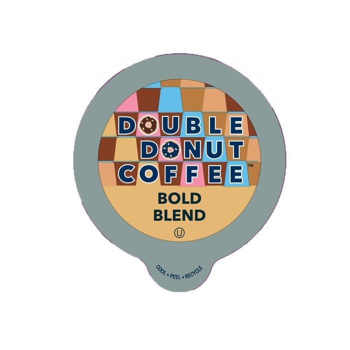 Double Donut Bold Blend Coffee, in Recyclable Single Serve Cups for Keurig K-Cup Brewers, 24 Count N7