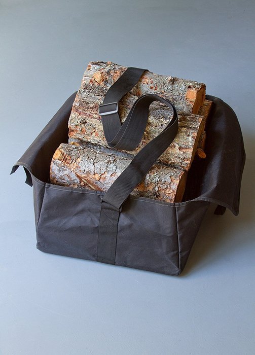Firewood Carrier with Shoulder Strap Designed for Easier Loading of Large Loads with Less Debris on You and Your... N2