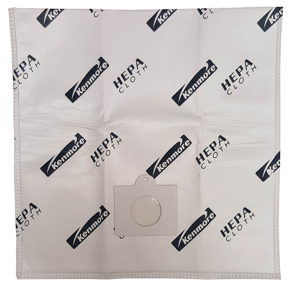 Kenmore Genuine HEPA Cloth Canister Vacuum Bags Type Q - (2 Bags Included) By VacSure