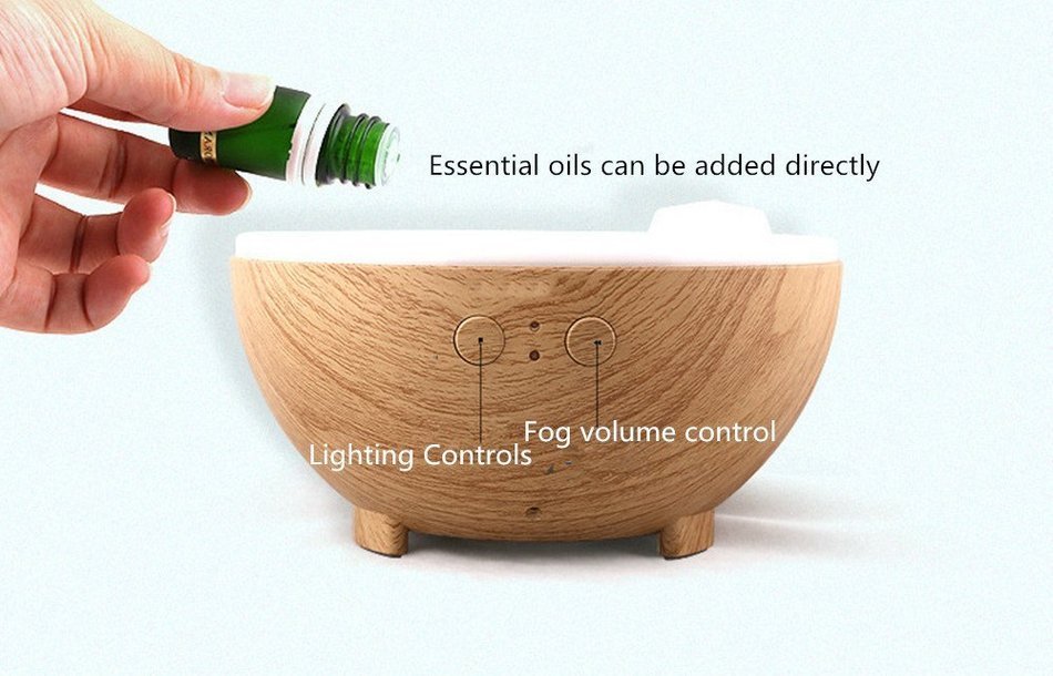 HICBOX 600ml Cool Mist Humidifier Ultrasonic Aroma Essential Oil Diffuser for Office Home Bedroom Living Room... N4