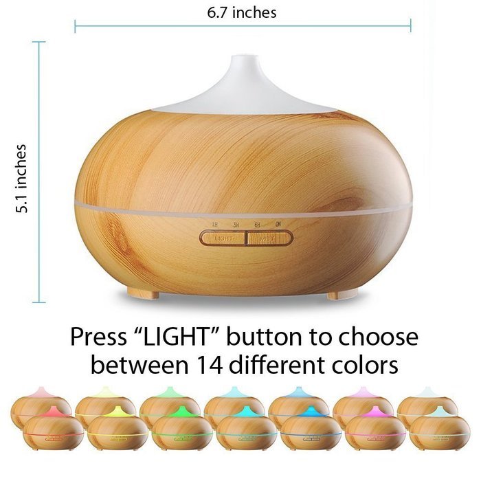New 2016 Modern Zen House Aromatherapy Essential Oil Diffuser, Ultrasonic Whisper-Quiet Humidifier Aromatherapy... N6