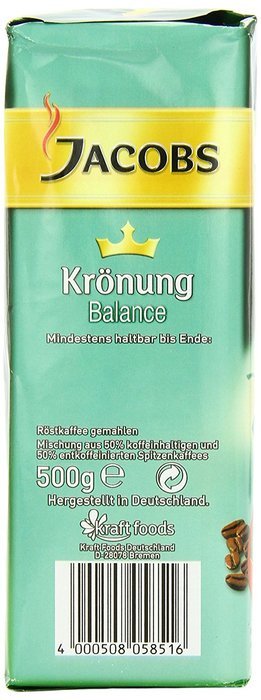 Jacobs Coffee Kronung Balance, Net Wt 17.6 Oz (Pack of 3) N5