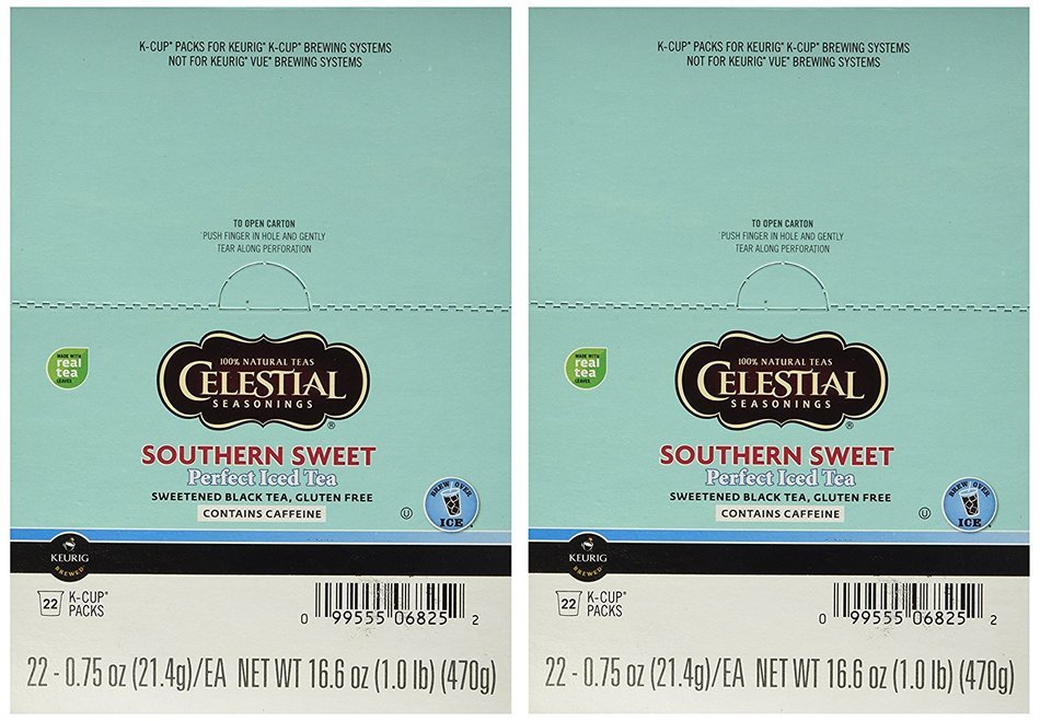 Celestial Seasonings Southern Sweet Tea 44 K-CUPS for Keurig Brewers
