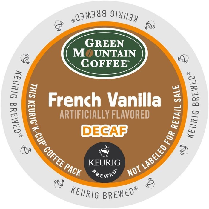 Green Mountain French Vanilla DECAF Flavored Coffee 5 Boxes of 24 K-Cups