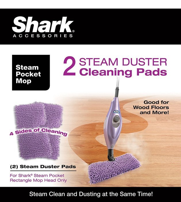 Shark Steam Duster Microfiber Cleaning Pads, Set of 2, XT3501SD