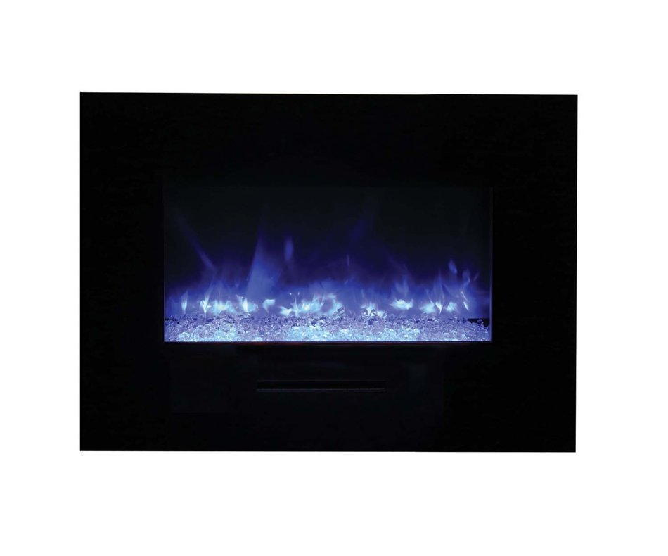 Amantii Wall Mount / Flush Mount Series Electric Fireplace with Ice Media Kit, 60 Inch N11