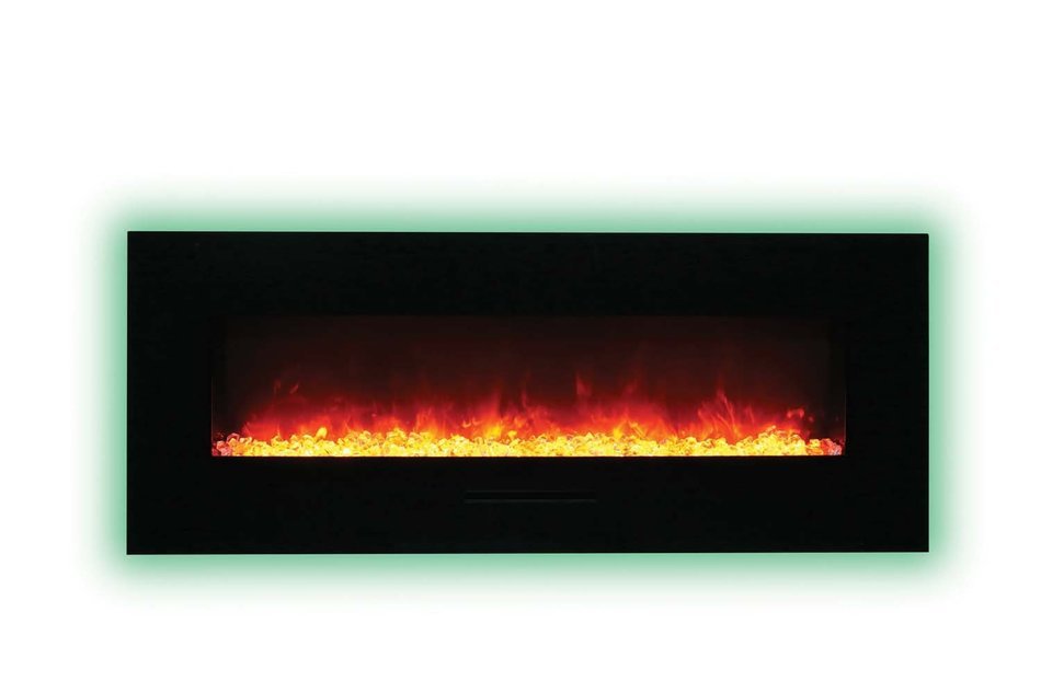 Amantii Wall Mount / Flush Mount Series Electric Fireplace with Ice Media Kit, 60 Inch N14