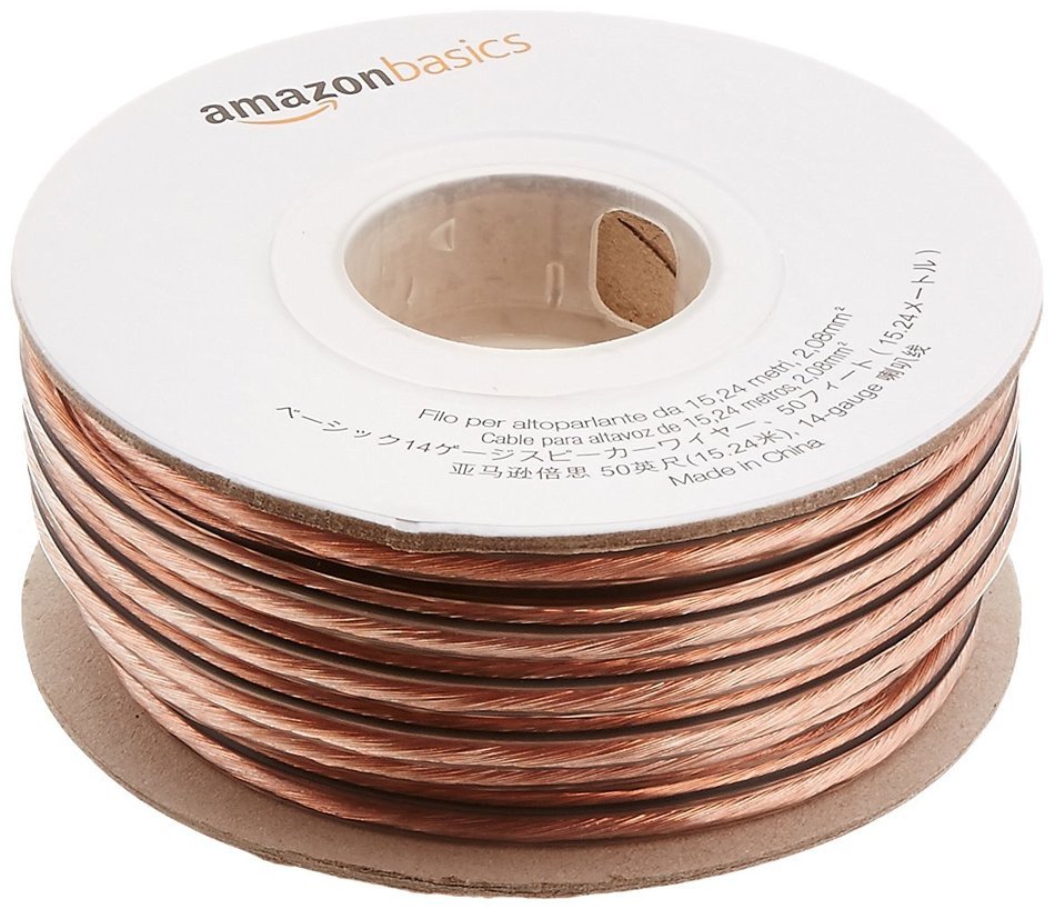 AmazonBasics 14-Gauge Speaker Wire - 100 Feet