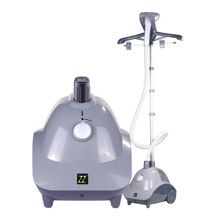 ZZ GS121-B High-Powered Standing Garment Steamer with Removable Wheel, 1500W, Black N3