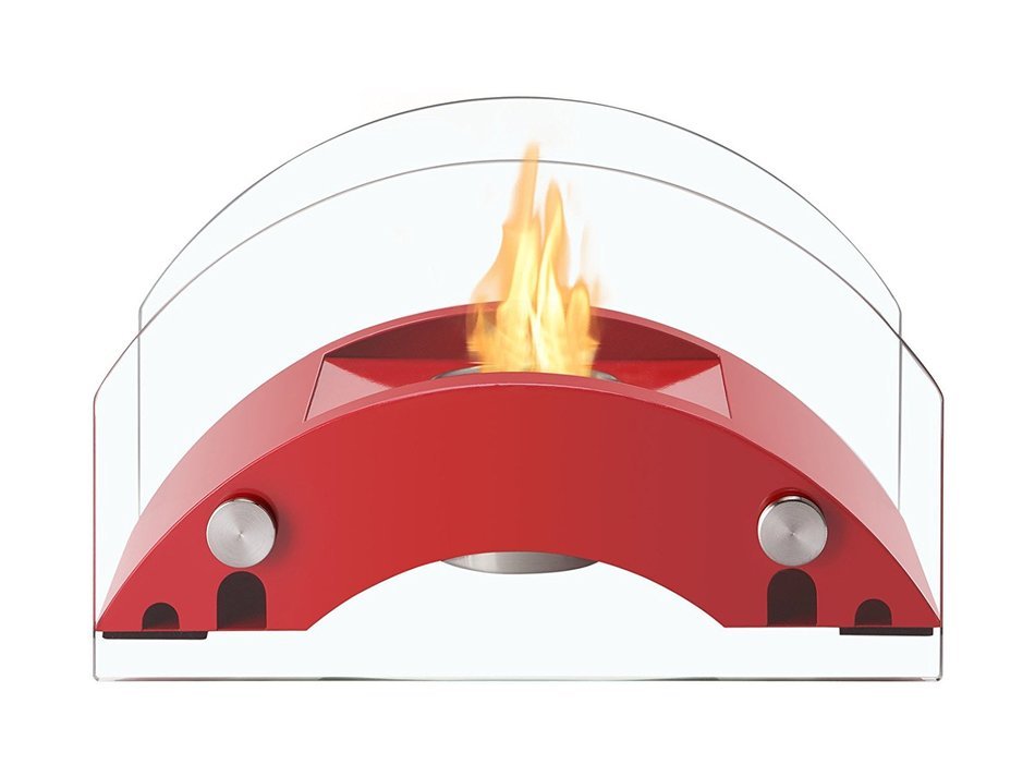 Ignis Portable Tabletop Ventless Bio Ethanol Fireplace - Harbor (White) N2