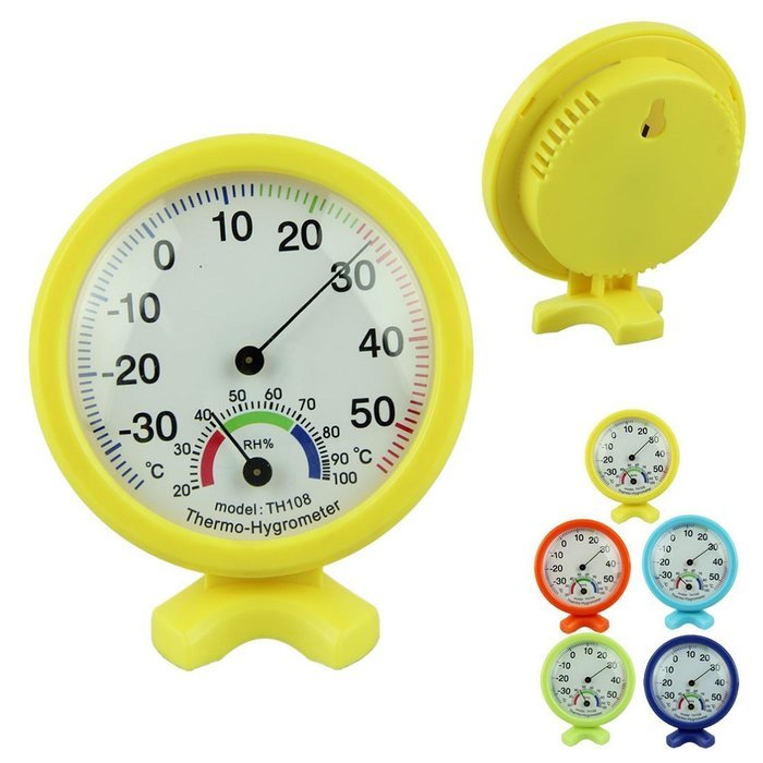 Sunward Newest Hot Sale Cute Pratical Indoor Outdoor Accurate Pointer Display Hygrometer Temperature Humidity... N12