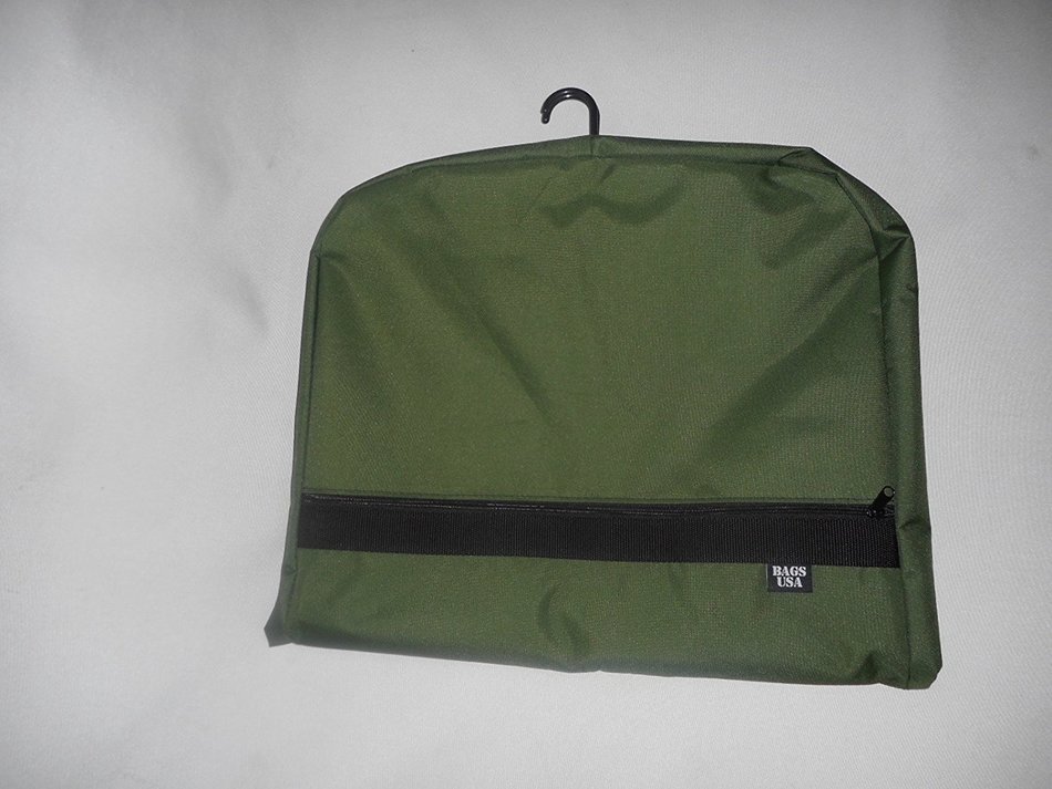 36 Inch Garment Bag 600 Denier Polyester,two Pockets,carry on Bag Made in U.s.a. (Gray) N4