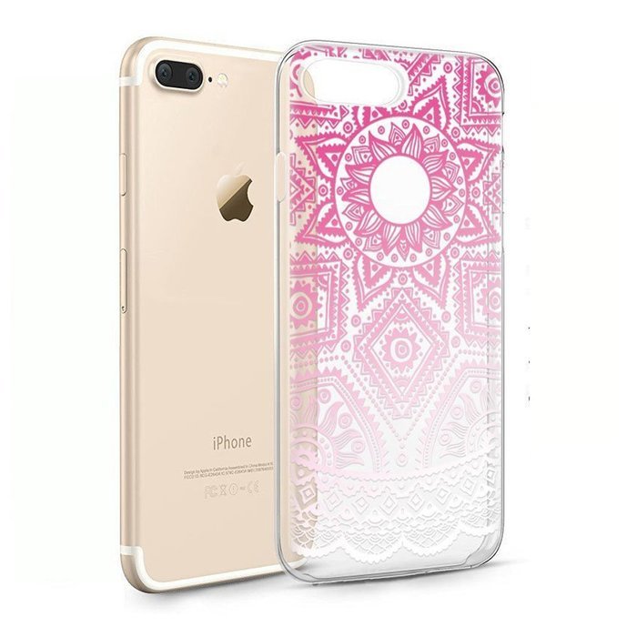 iPhone 7 Plus [5.5''] Case - JIAMY Henna Totem Series Print Cover Plastic Hard Back Unique Ultraslim Thin Clear...