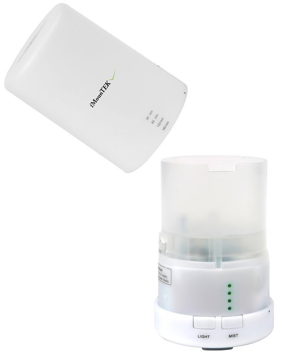 GPCT Essential Oil Diffuser, 50ml USB Powered with Timer and 7 Colorful LED Lights N4