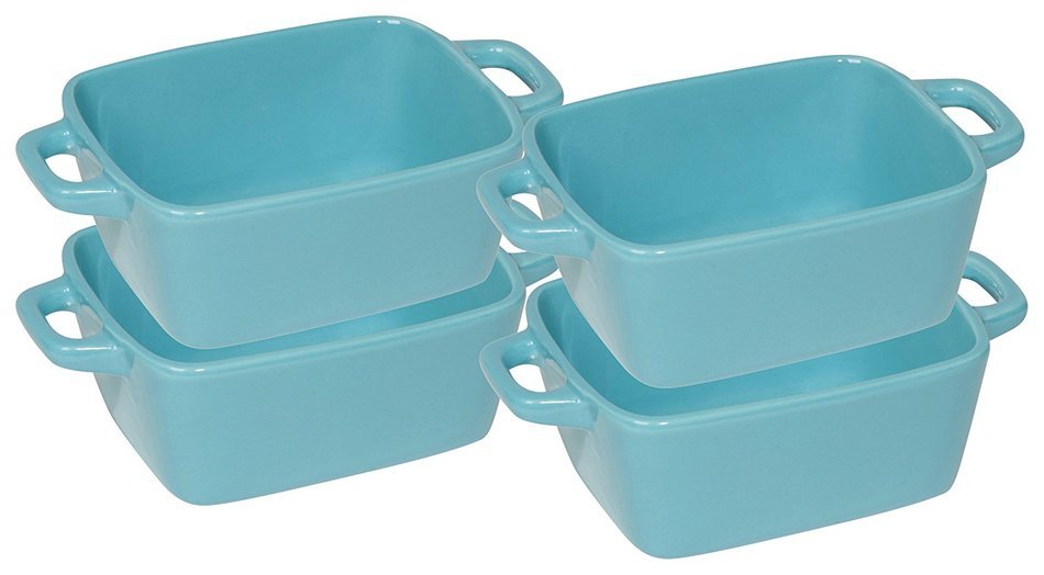Now Designs Mini-Loaf Pans, Aegean Blue, Set of 4 N2