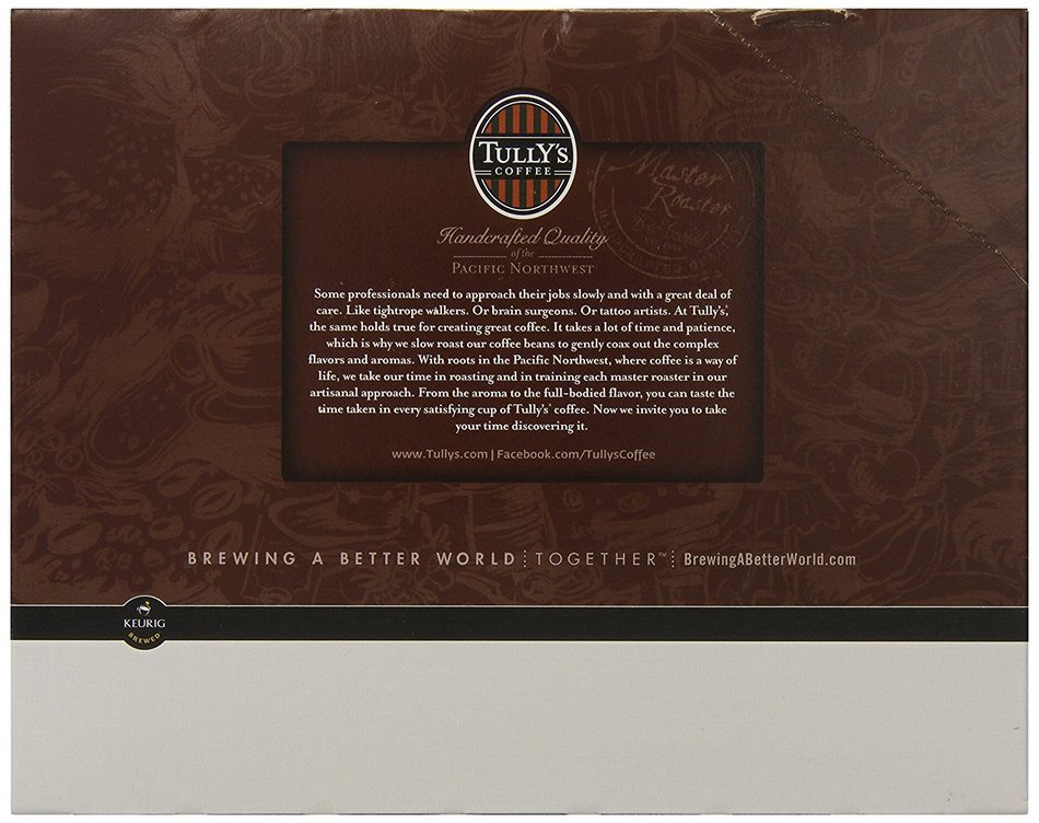 Tully's Coffee Breakfast Blend K-Cup for Keurig Brewers (Pack of 96) N7