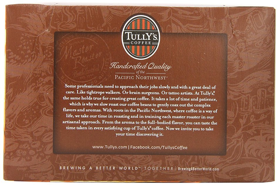 Tully's Coffee French Roast, Keurig K-Cups, 72 Count N35