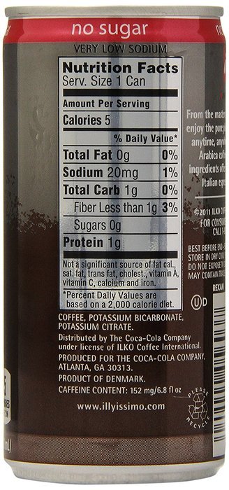 illy issimo Coffee Drink, Caff&egrave;, 6.8-Ounce Cans (Pack of 12) N33
