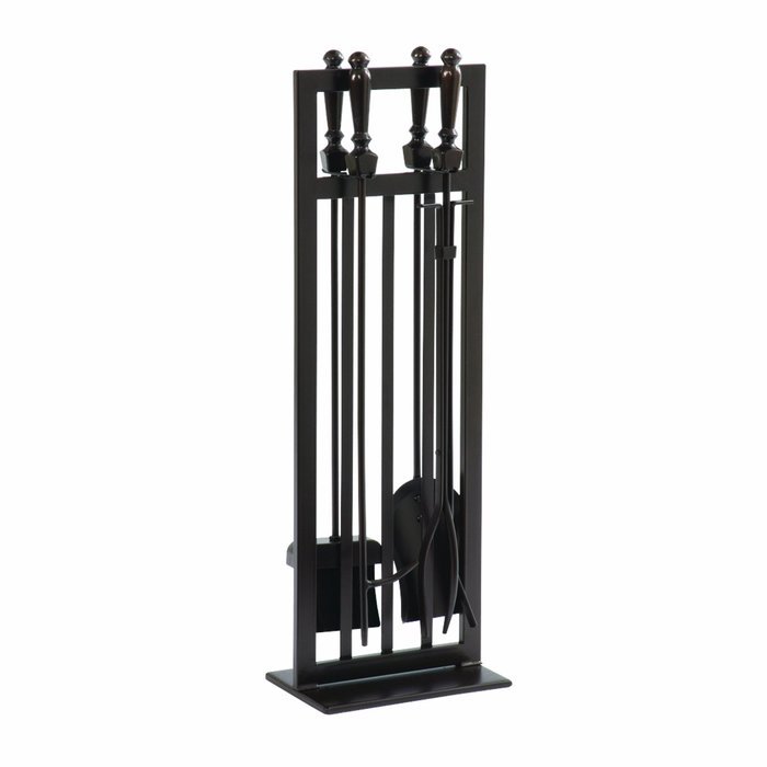 Mission Style 5 Piece Fireplace Toolset - Pleasant Hearth