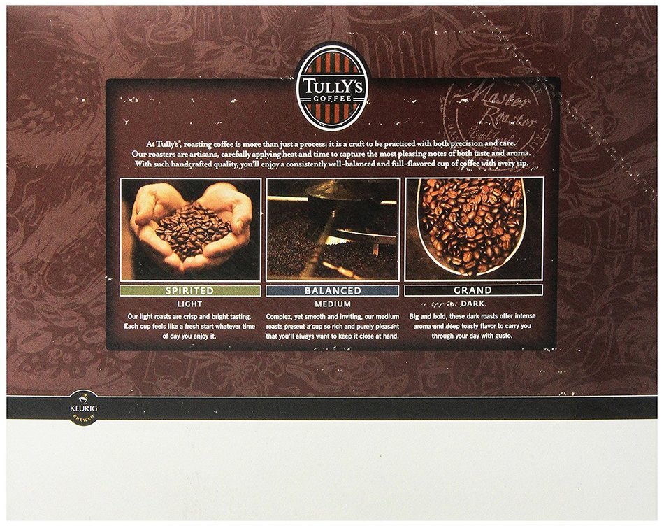Tully's Coffee French Roast, Keurig K-Cups, 72 Count N46