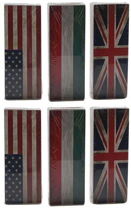 Gicos 57668 Radiators Humidifier, Ceramic, Flags Design (Pack of 6) N2