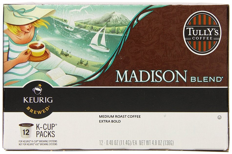 Tully's Coffee French Roast, Keurig K-Cups, 72 Count N48