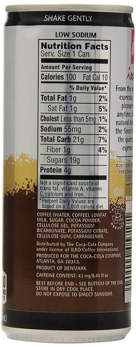 illy issimo Coffee Drink, Caff&egrave;, 6.8-Ounce Cans (Pack of 12) N36