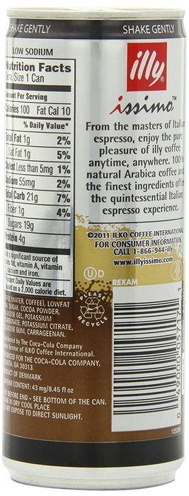 illy issimo Coffee Drink, Caff&egrave;, 6.8-Ounce Cans (Pack of 12) N37
