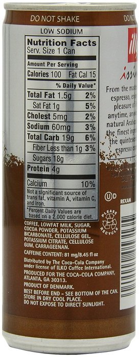 illy issimo Coffee Drink, Caff&egrave;, 6.8-Ounce Cans (Pack of 12) N41
