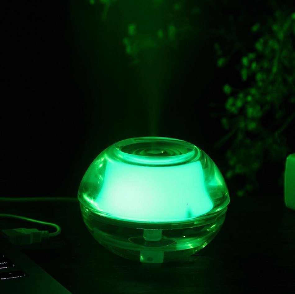 Leewa 80ml USB Colorful LED Luminous Humidifier Aroma Diffuser for Office ; Home (Blue) N10
