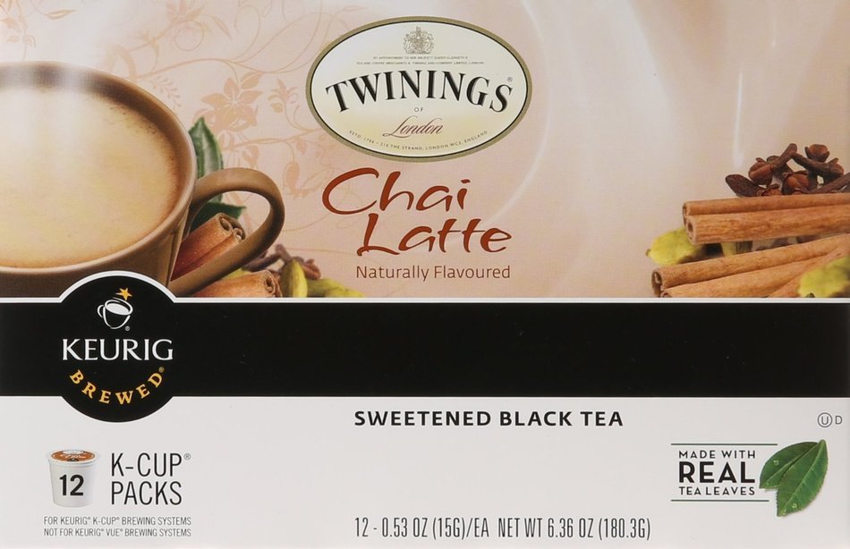Twinings Chai Latte K-cups for Keurig Brewers, 12 Count N4