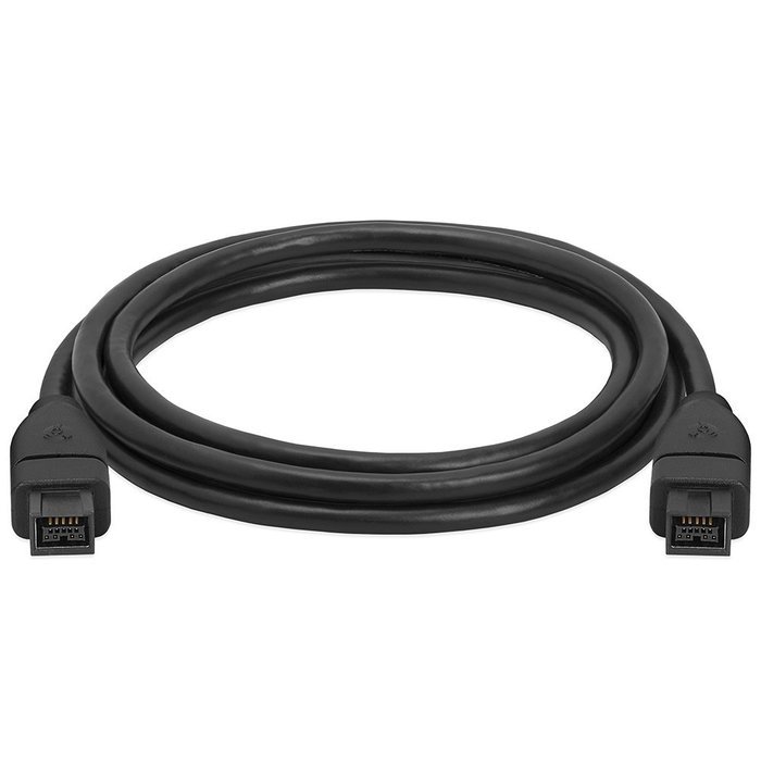 Cmple - 9 PIN/ 9PIN BETA FireWire 800 - FireWire 800 Cable - 3FT, CLEAR