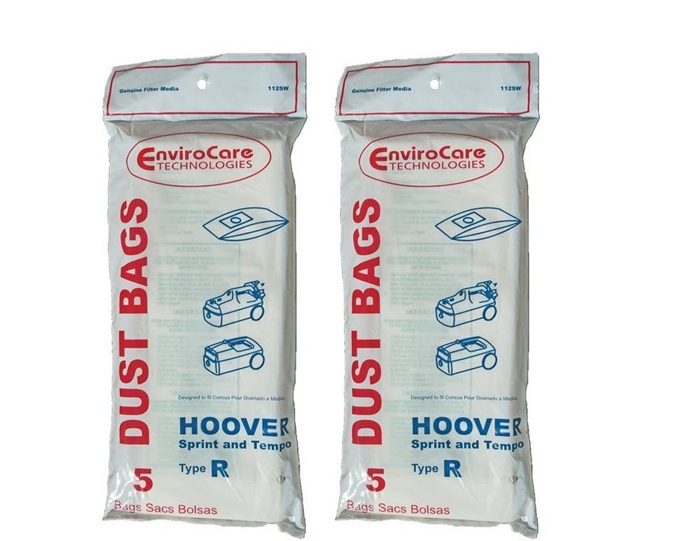 10 Hoover Type R Sprint, Tempo, Allergy Vacuum Bags, Sprint, Tempo, Hornet, PortalPower II, PTP II Vacuum Cleaners...