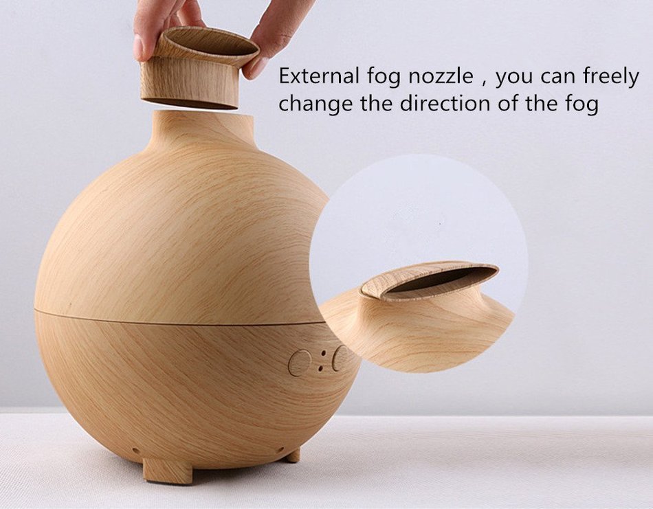 HICBOX 600ml Cool Mist Humidifier Ultrasonic Aroma Essential Oil Diffuser for Office Home Bedroom Living Room... N8