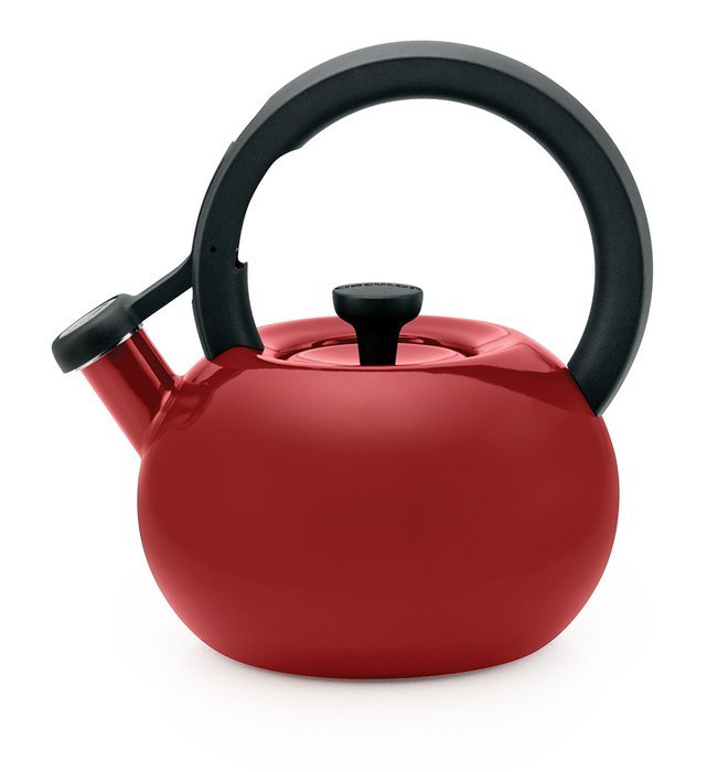 Circulon 1-1/2-Quart Circles Teakettle, Rhubarb Red N8