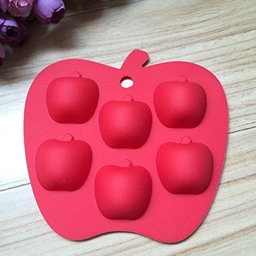 Lariy Cake Mold Soap Mold Apple Flexible Silicone Mould For Candy Chocolate N2