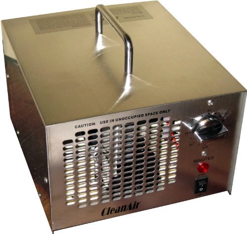 CleanAir Commercial or Industrial Stainless Steel Ozone Generator 7,000 Mg (7g) Air Deodorizer Ionizer, 120 Minute... N2