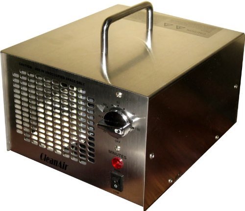 CleanAir Commercial or Industrial Stainless Steel Ozone Generator 7,000 Mg (7g) Air Deodorizer Ionizer, 120 Minute... N3