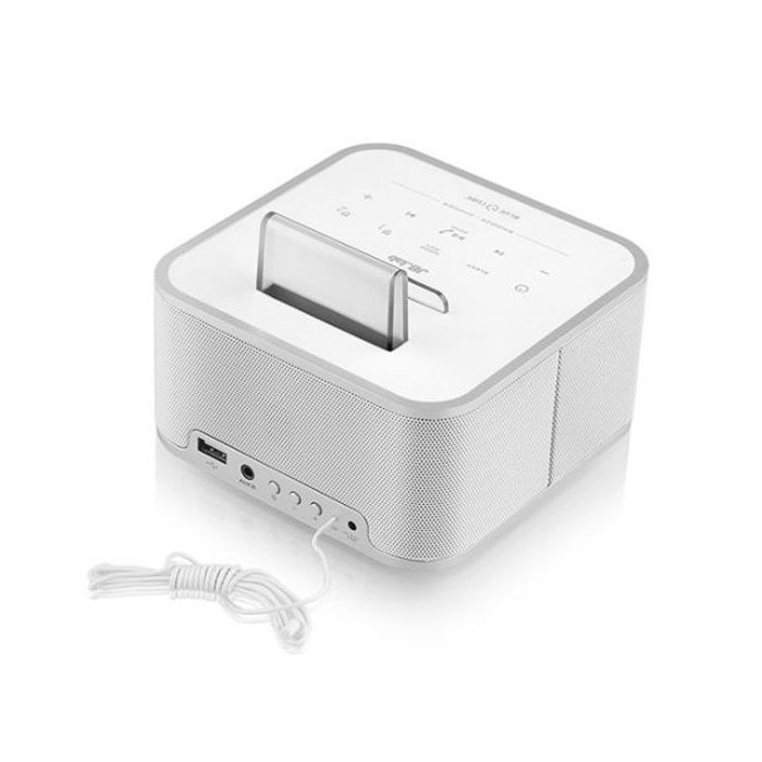 [JB.Lab] BLUE CUBE BC-100 Bluetooth Alarm Clock Speaker with Radio/AUX wireless calls N2