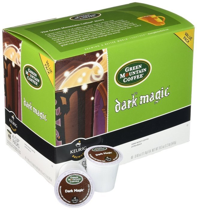 Green Mountain Coffee -- DARK MAGIC & DOUBLE BLACK DIAMOND -- Extra Bold Variety Pack 48 K-Cups for Keurig Brewers N2