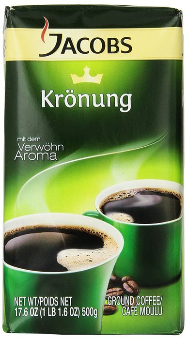 Jacobs Kronung Coffee, 17.6-Ounce Vacuum Packs (Pack of 3) N3